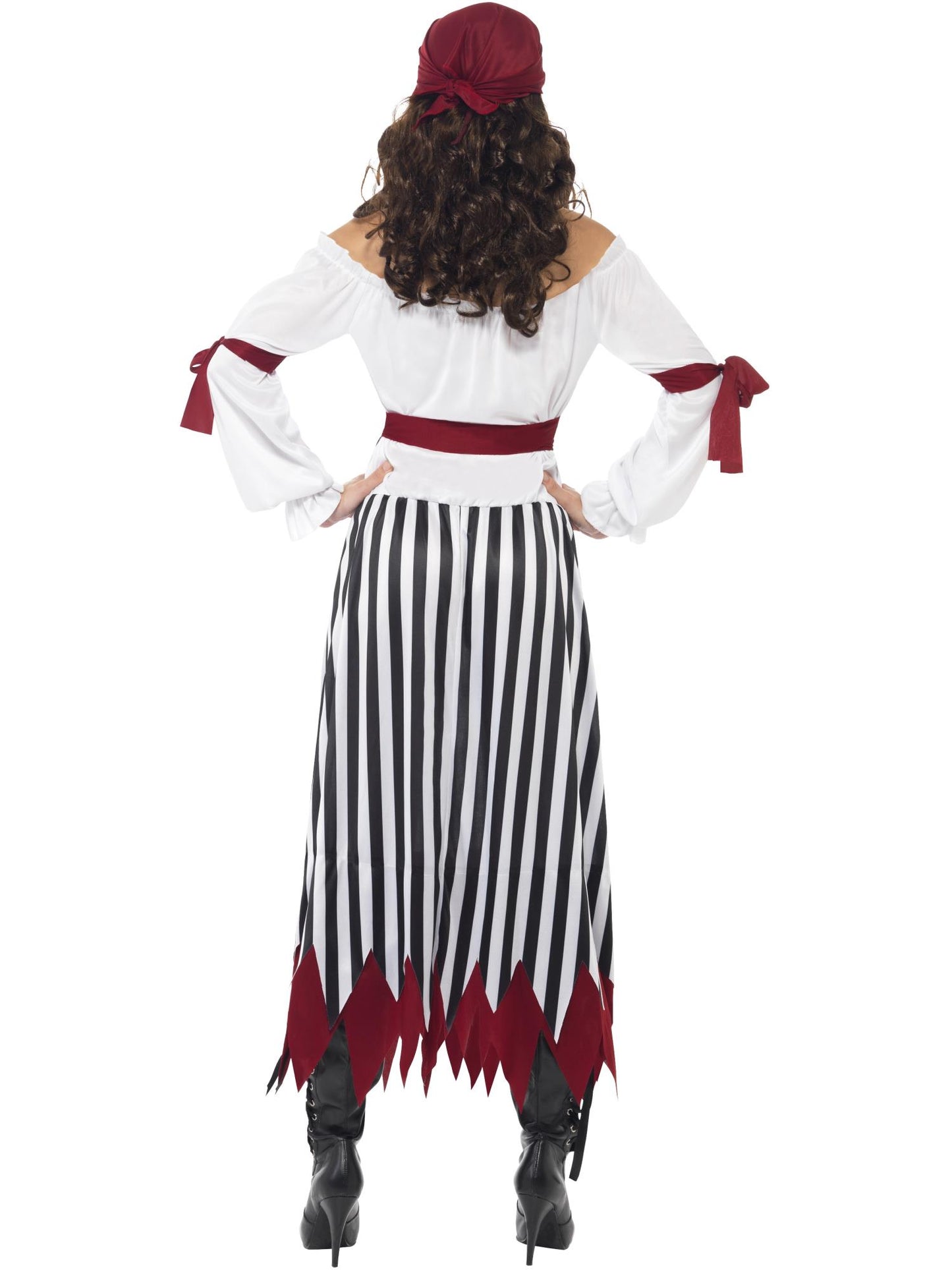 Smiffys Pirate Lady Costume, Black & White CS für Damen