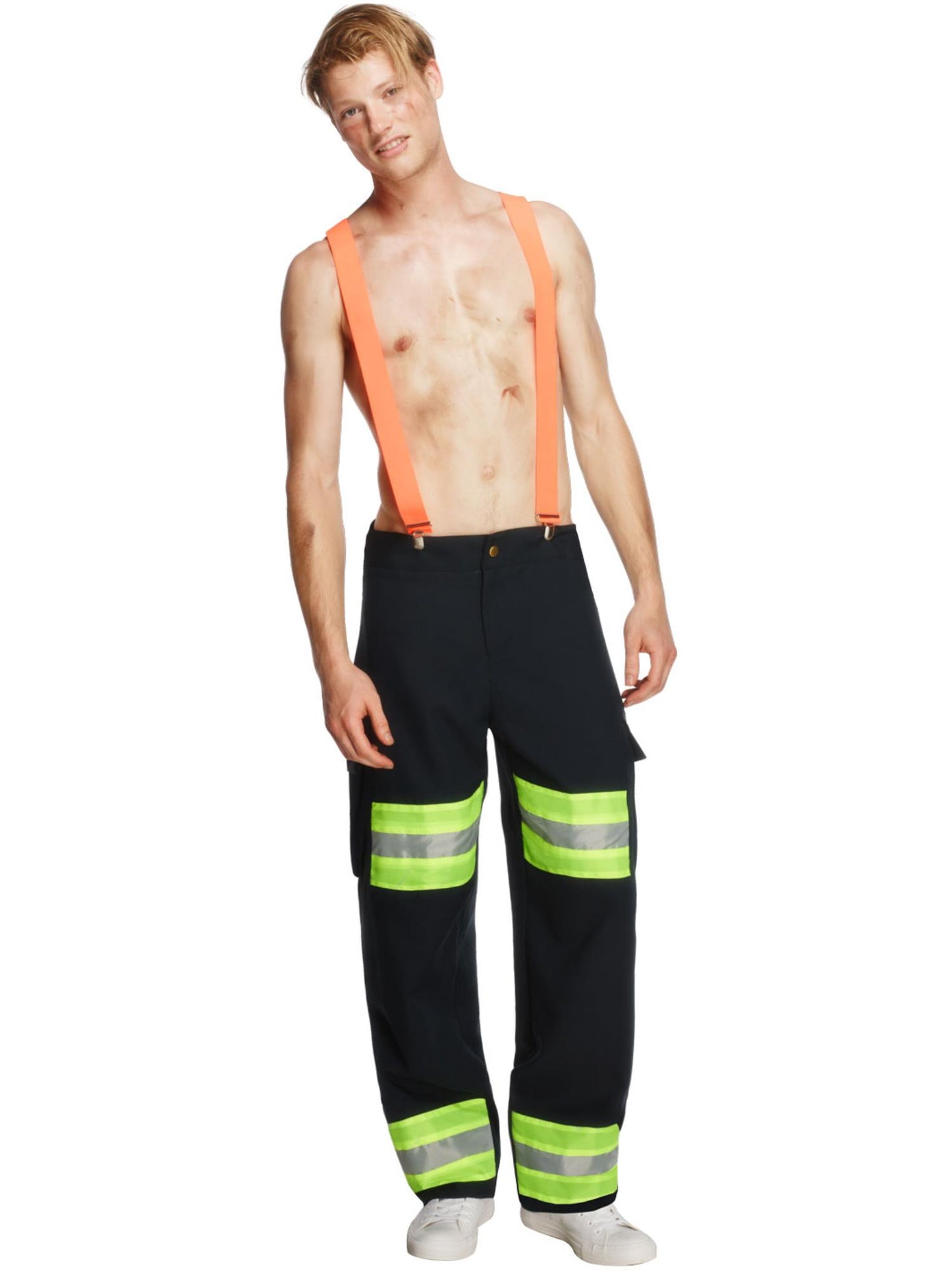 Smiffys FIREMENWOM Fever Male Firefighter Costume, Blue CS für Herren