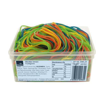 Hitschies bunte Fruchtgummischnüre 1000 g Grosspackung – Detailansicht