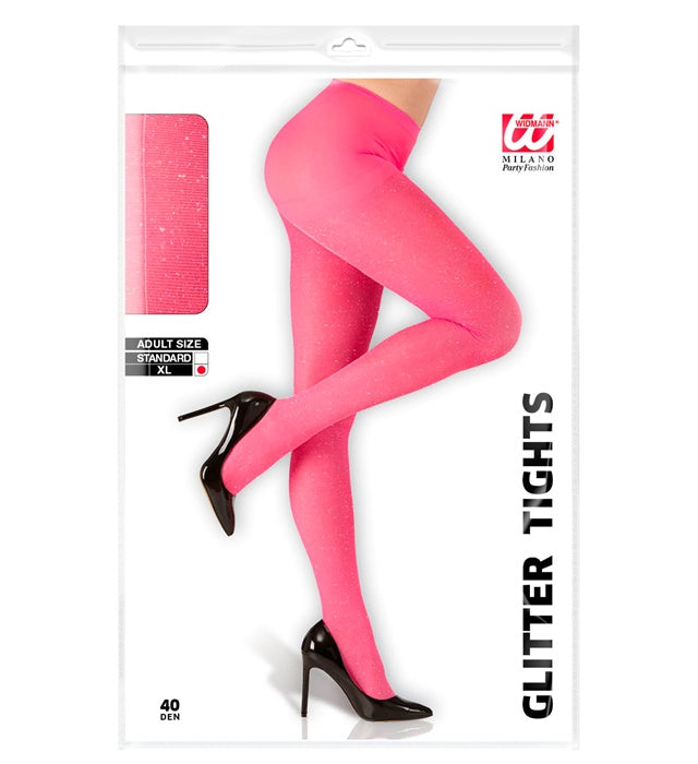 Schimmernde rosa Strumpfhose für Kinder 40 DEN