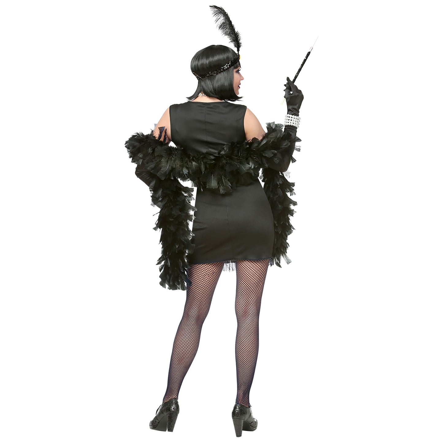 "20er JAHRE CHARLESTON FLAPPER" (Kleid, Stirnband mit Feder) – Ansicht 4