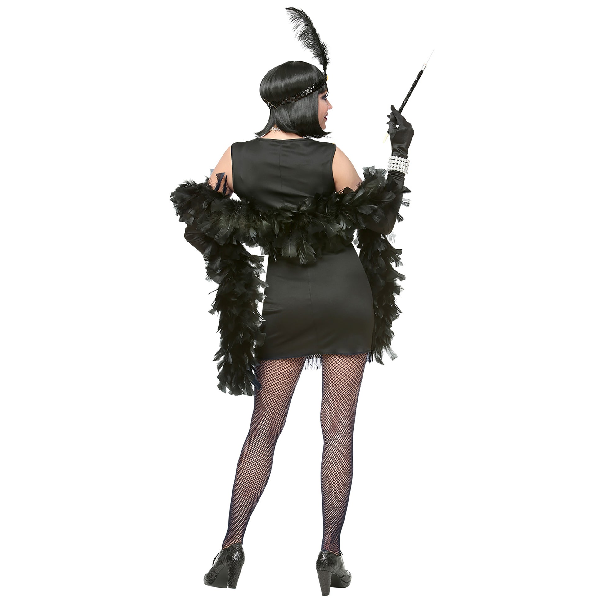 "20er JAHRE CHARLESTON FLAPPER" (Kleid, Stirnband mit Feder) – Ansicht 4