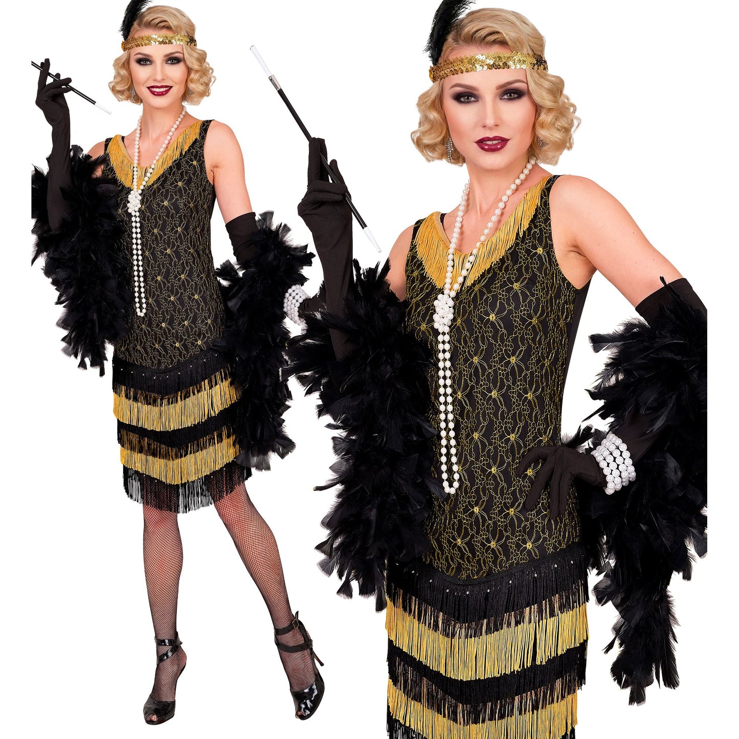 "20er JAHRE FLAPPER" (Kleid) – Vorderansicht