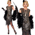 "20er JAHRE GATSBY FLAPPER" (Kleid) - gold – Vorderansicht