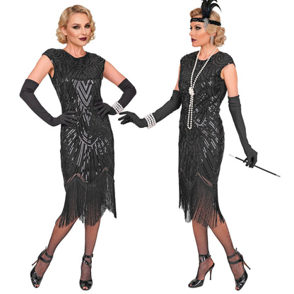 "20er JAHRE GATSBY FLAPPER" (Kleid) - schwarz – Ansicht 3