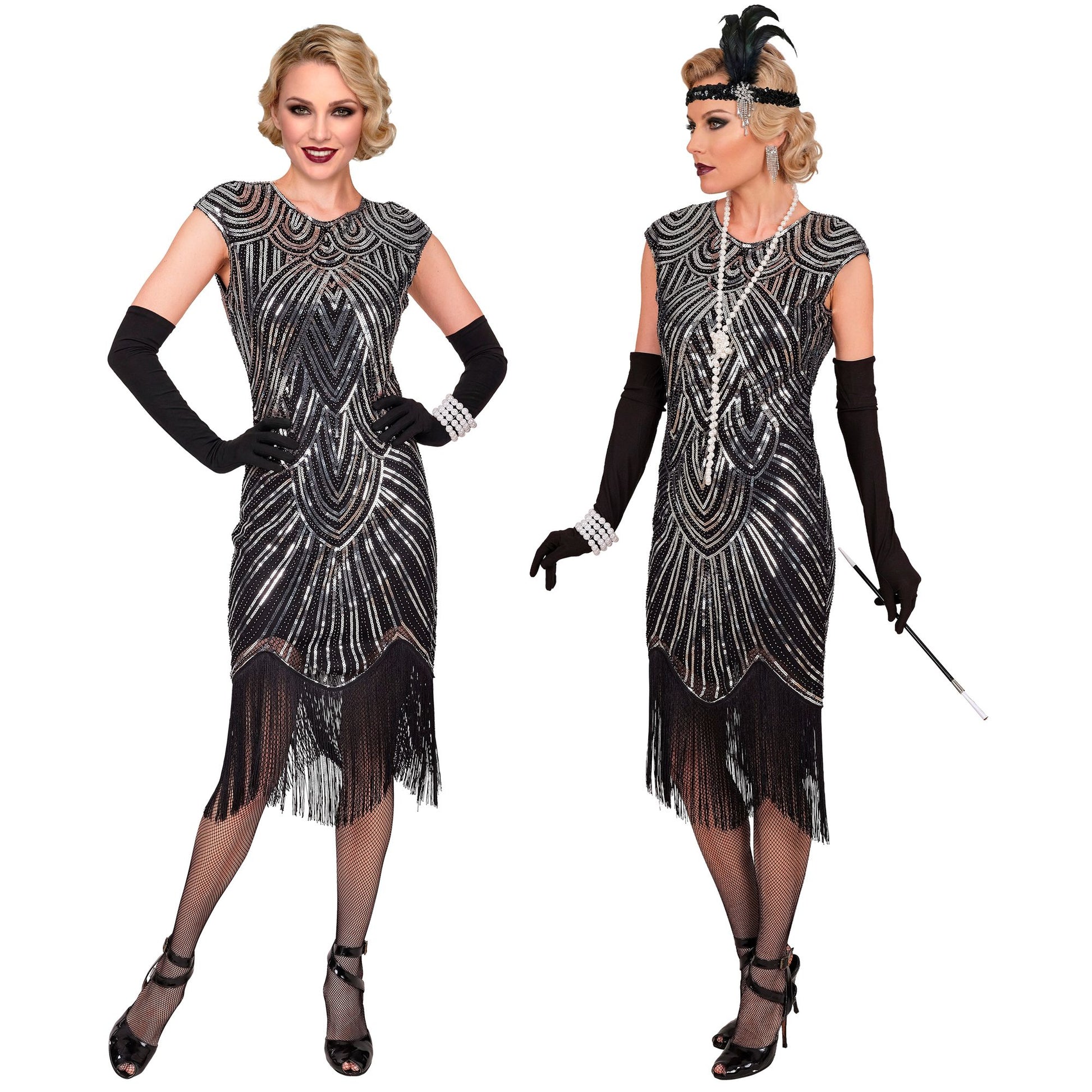 "20er JAHRE GATSBY FLAPPER" (Kleid) - silber – Ansicht 3