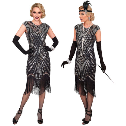 "20er JAHRE GATSBY FLAPPER" (Kleid) - silber – Ansicht 3