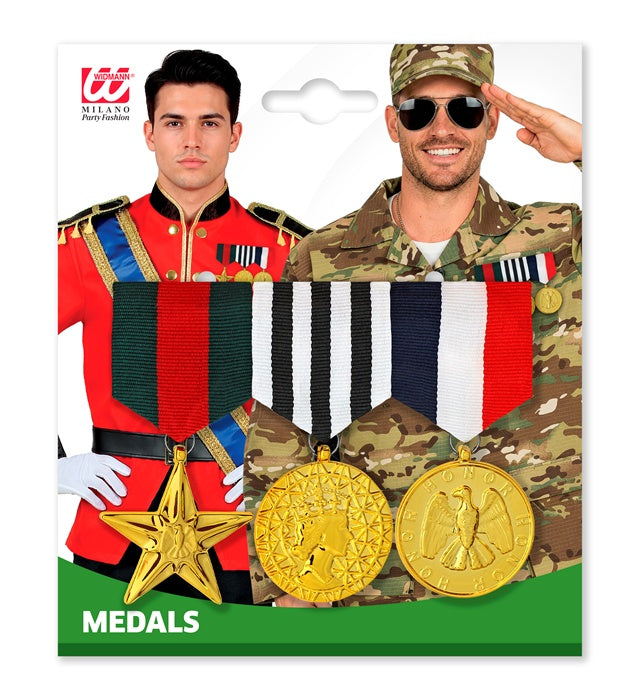 3er Set Ehrenmedaille als Fasnachts- und Karneval-Accessoire