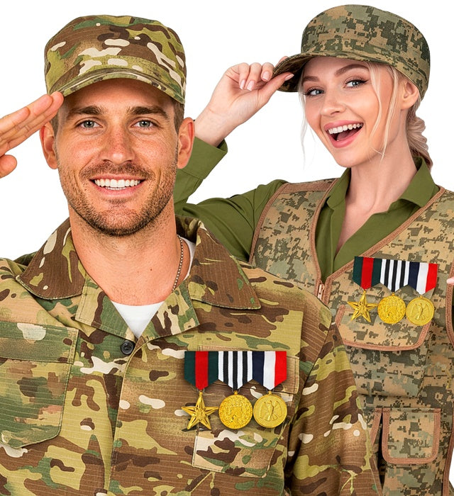 3er Set Ehrenmedaille als Fasnachts- und Karneval-Accessoire
