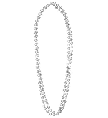 "SET VON 2 SILBERNEN PERLENKETTEN" 40 cm – Ansicht 3