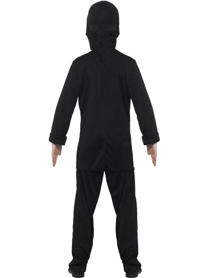 Smiffys Ninja Assassin Costume, Black & Blue CS für Unisex