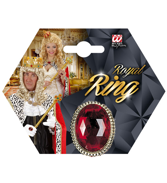 Fingerring mit funkelndem Edelstein in verschiedenen Farben als Halloween-Accessoire