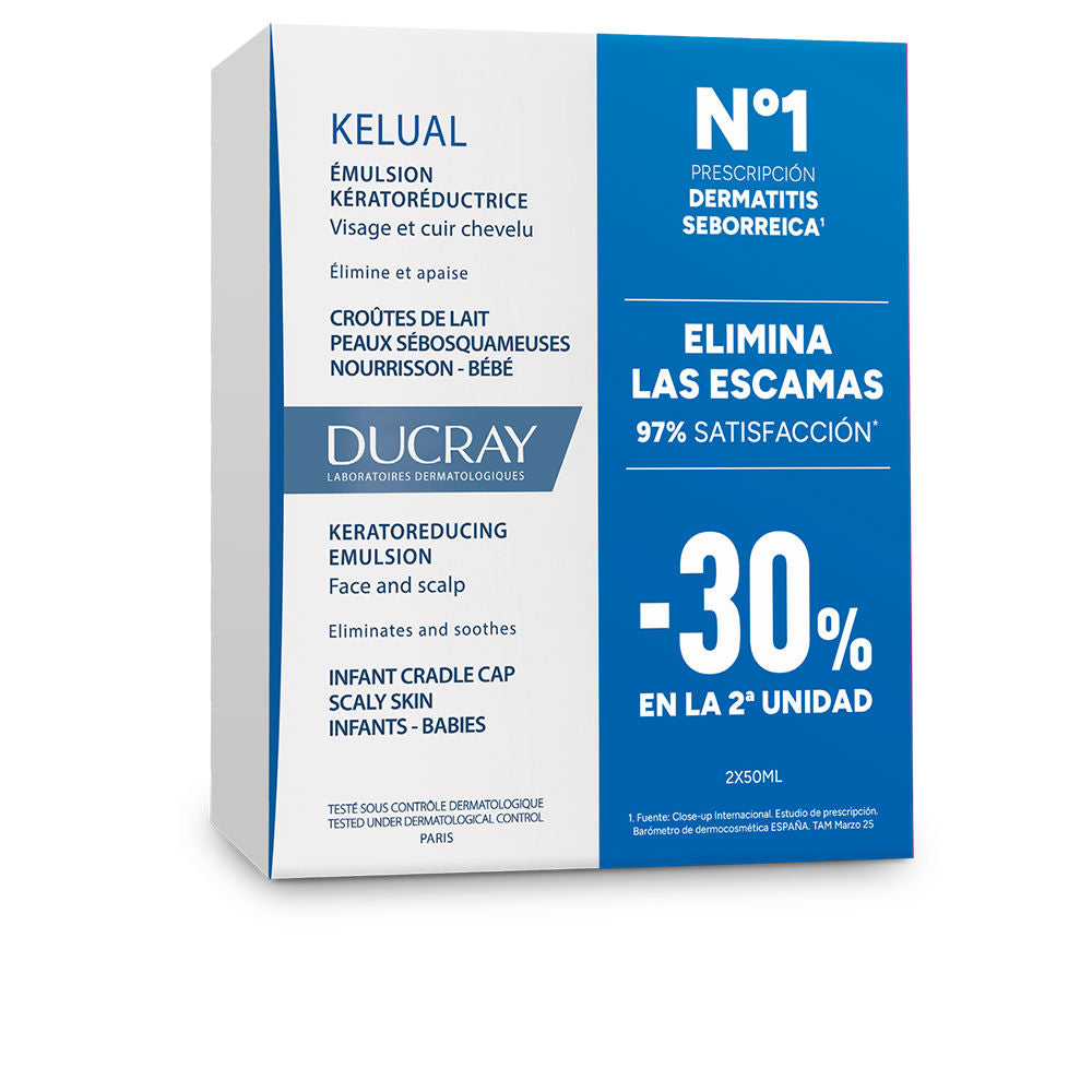 KELUAL keratoreducing emulsion for cradle cap pack of 2 x 50 ml