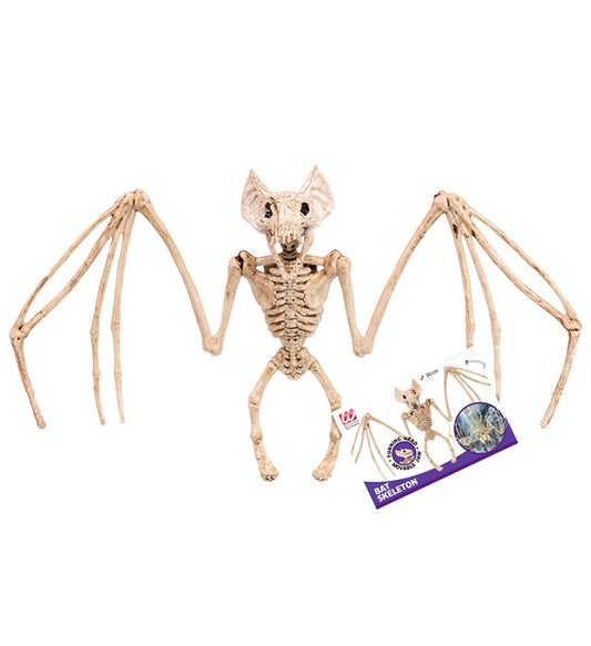 Fledermaus Skelett Deko 30 cm für Halloween und Fasnacht