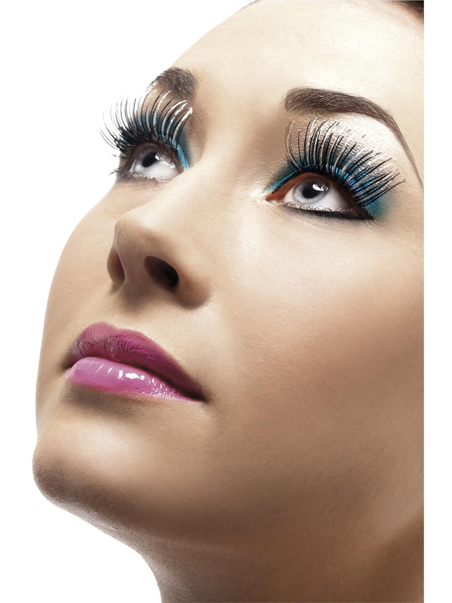 Smiffys FEVER Eyelashes, Silver CD für Damen