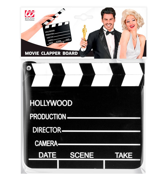 Filmklappe 20x18 cm als Fasnacht- und Mottoparty Accessoire