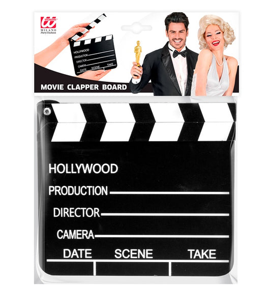 Filmklappe 20x18 cm als Fasnacht- und Mottoparty Accessoire