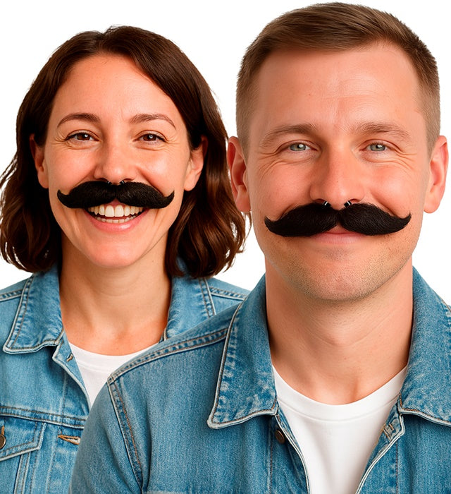 Modellierbarer Schnurrbart als Fasnacht Kostümzubehör