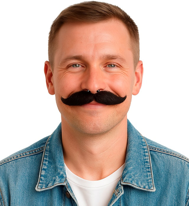 Modellierbarer Schnurrbart als Fasnacht Kostümzubehör