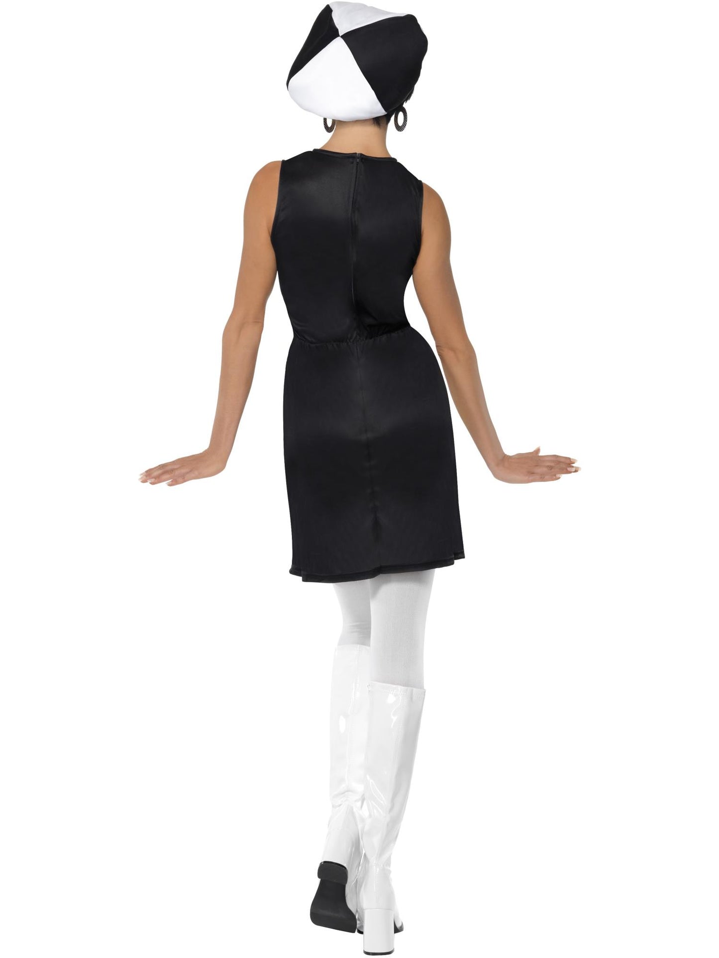 Smiffys 1960S 60s Party Mädchenkostüm, Black & White CS für Damen