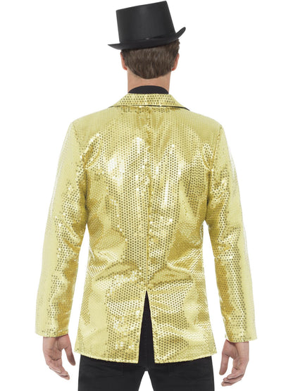 Smiffys PARTY Sequin Jacket, Mens, Gold CS für Unisex