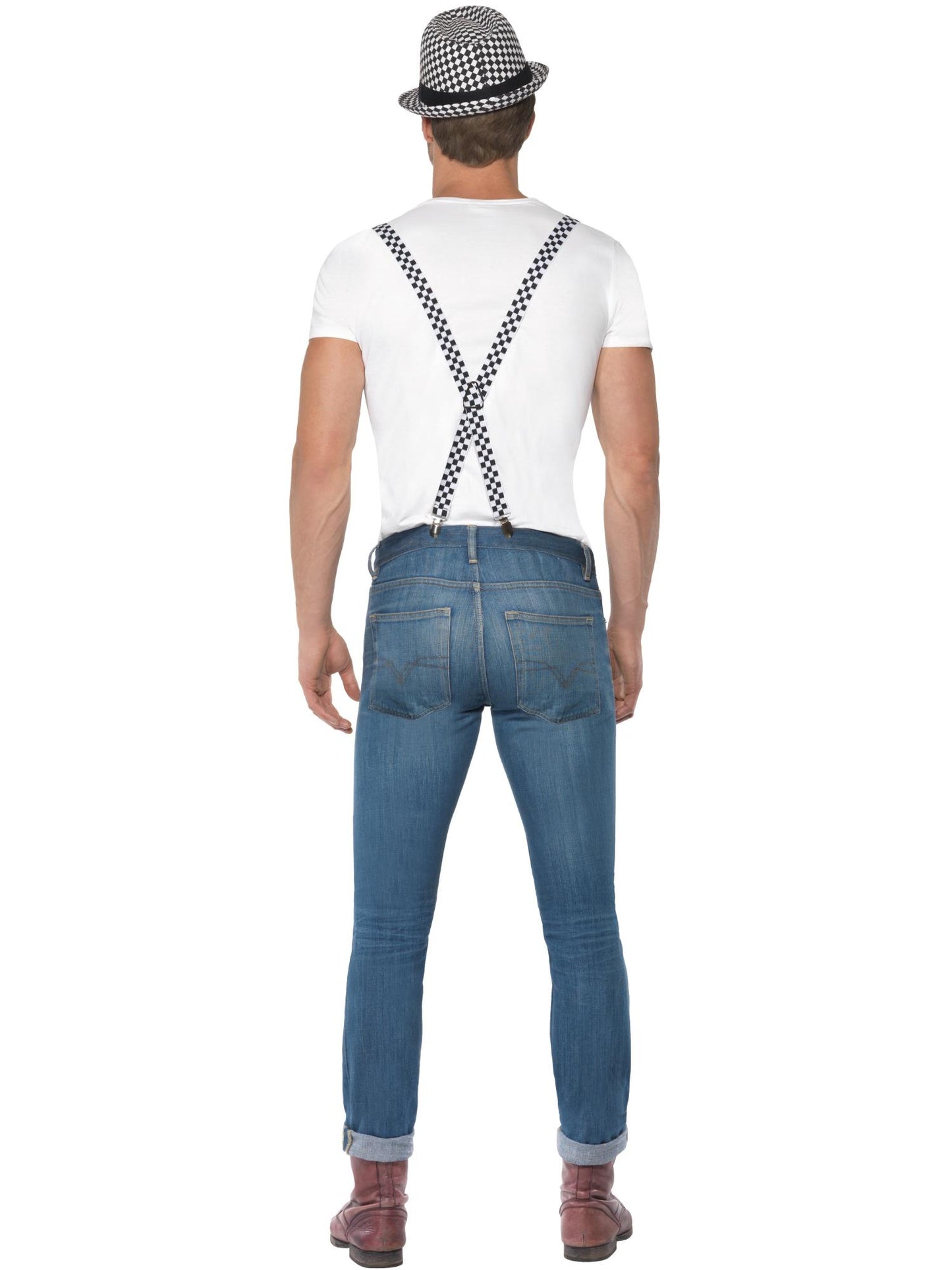 Smiffys 1980S Ska Two Tone Instant Kit, Black & White für Herren