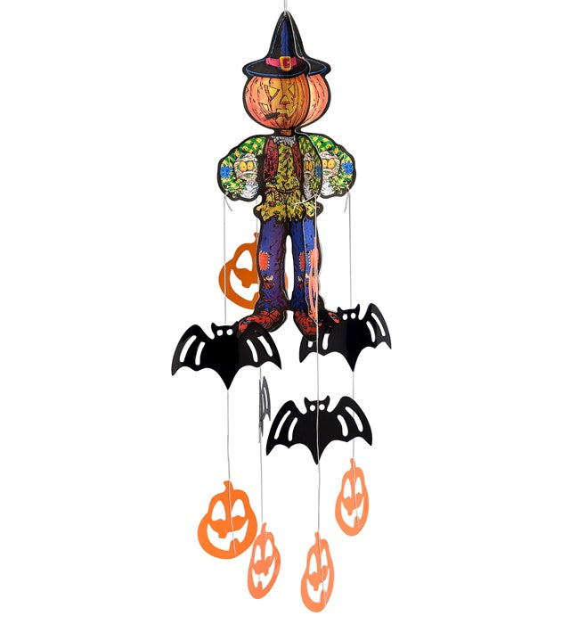 Halloween-Figur mit hängenden Dekorationen in den Modellen Vampir, Vogelscheuche und Skelett