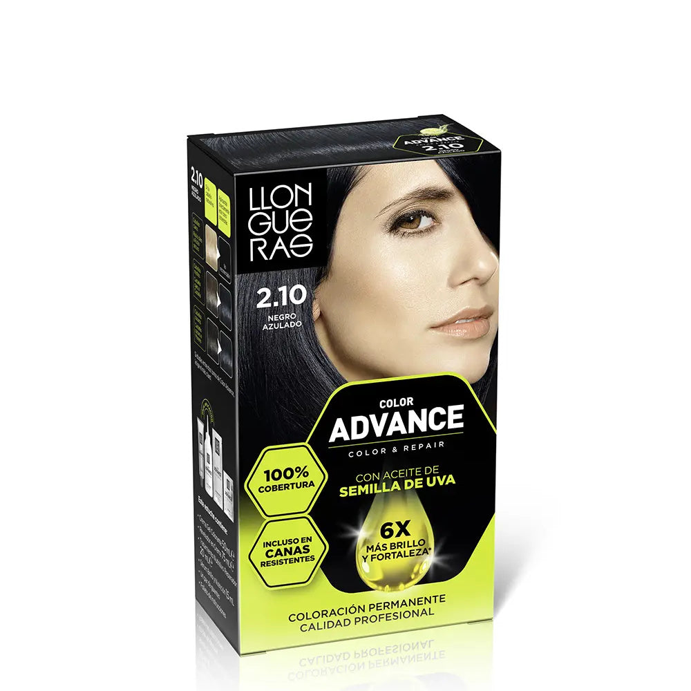 LLONGUERAS LLONGUERAS Color Advance Haarfarbe 2,10 Negro Azulado 1 Stück Kosmetik