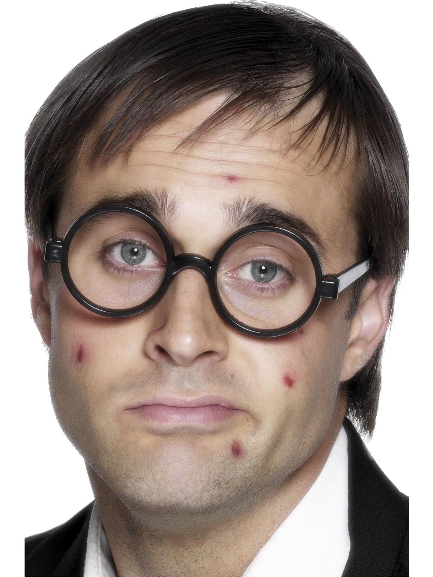 Smiffys Schoolboy Specs, Black für Herren