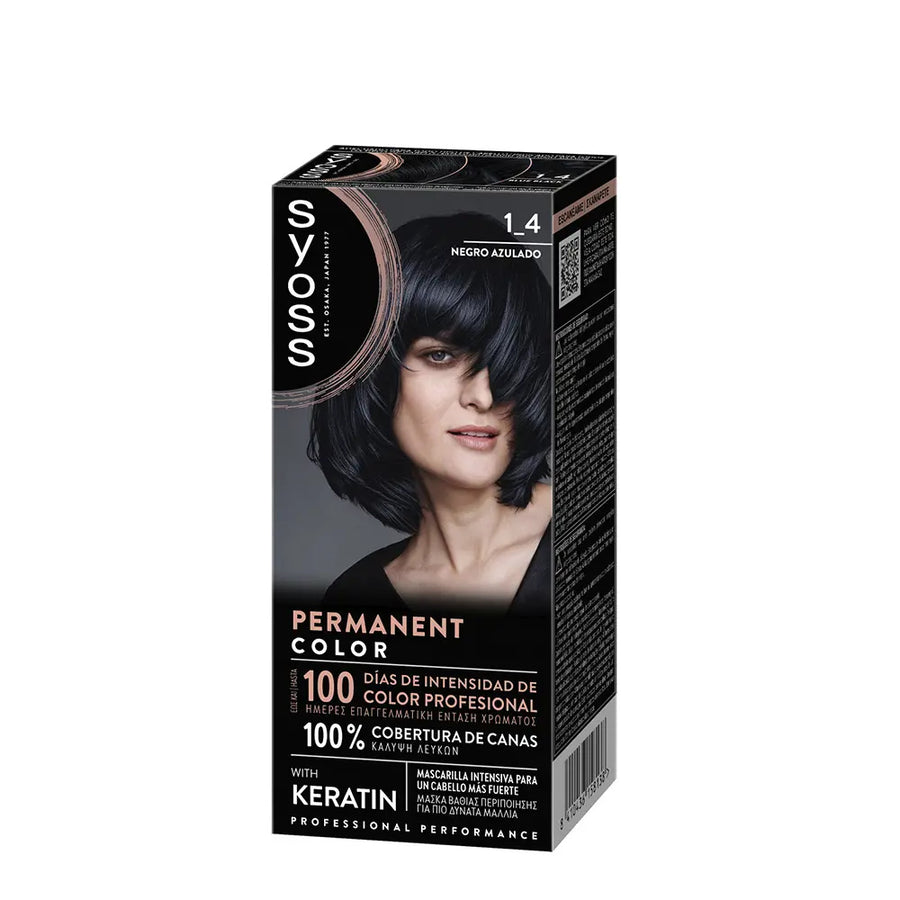 SYOSS SYOSS Permanent Color Haarfarbe 1,4 Negro Azulado 1 Anwendung Kosmetik