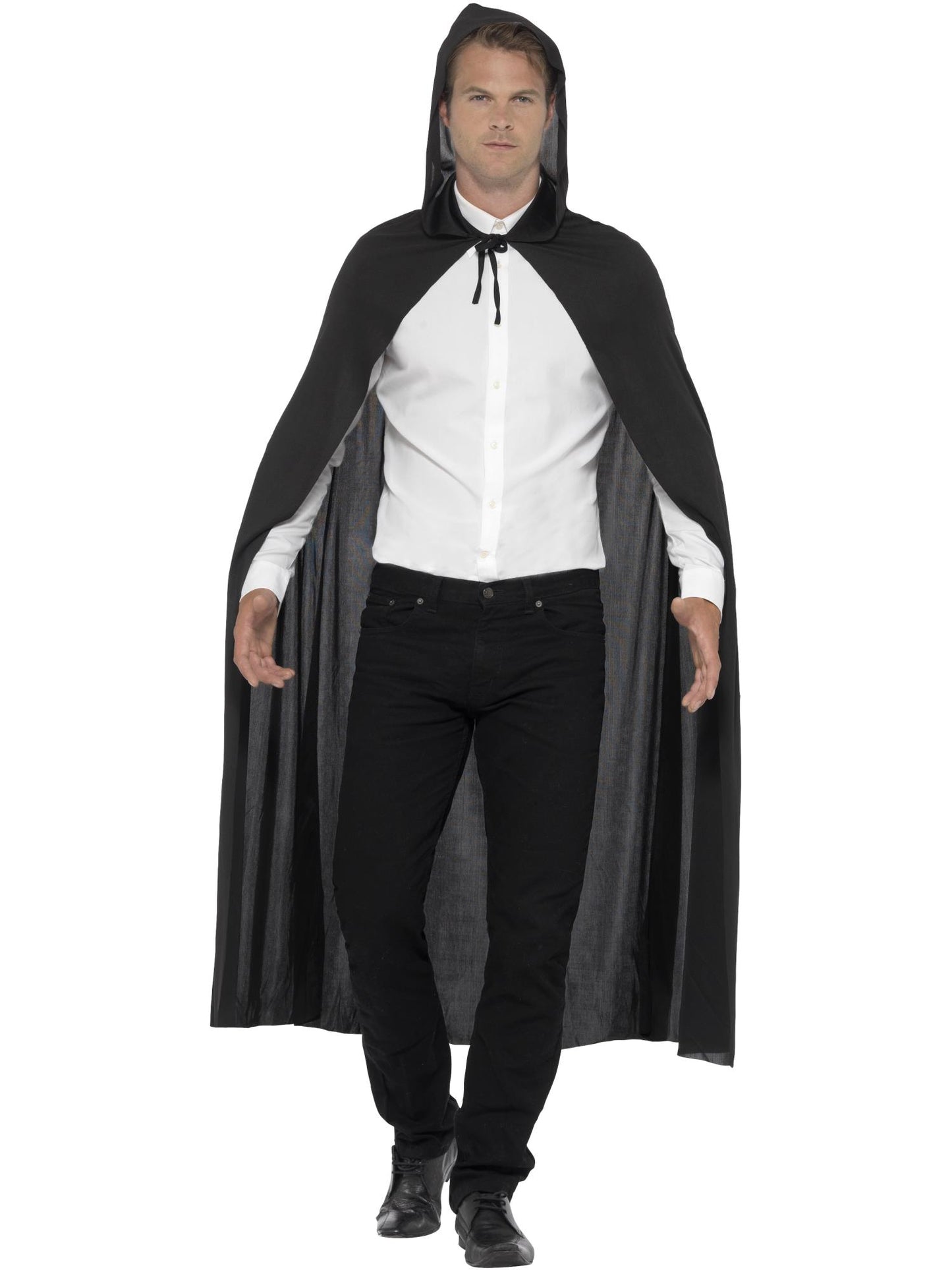 Smiffys Hooded Vampire Cape, Black für Unisex