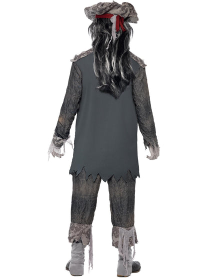 Smiffys GHOSTMUM Deluxe Ghost Ship Ghoul Costume, Grey CS für Herren