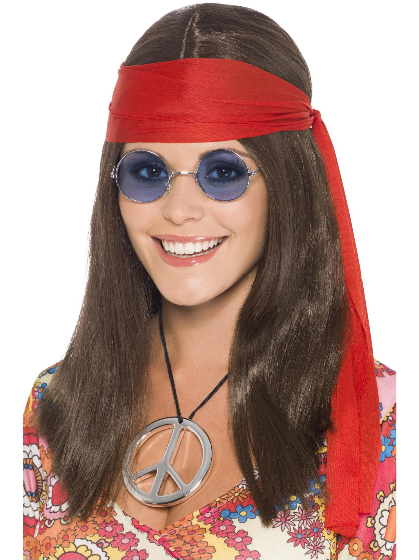 Smiffys Hippie Chick Kit, Brown AC für Damen