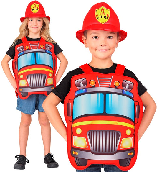 "FEUERWEHRMANN" (Kostüm, Helm) Rot