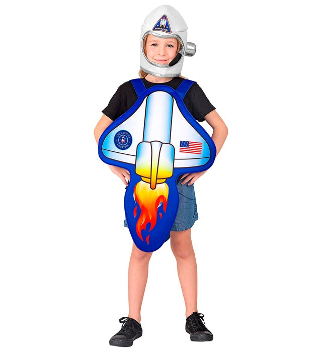 Astronauten-Kostüm mit Helm für Fasnacht und Mottopartys