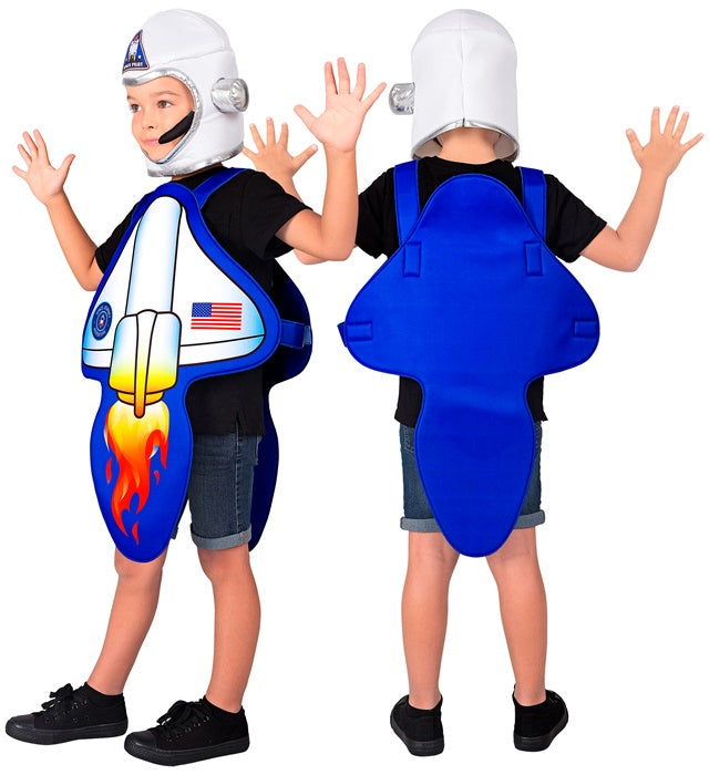 Astronauten-Kostüm mit Helm für Fasnacht und Mottopartys