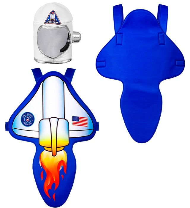 Astronauten-Kostüm mit Helm für Fasnacht und Mottopartys