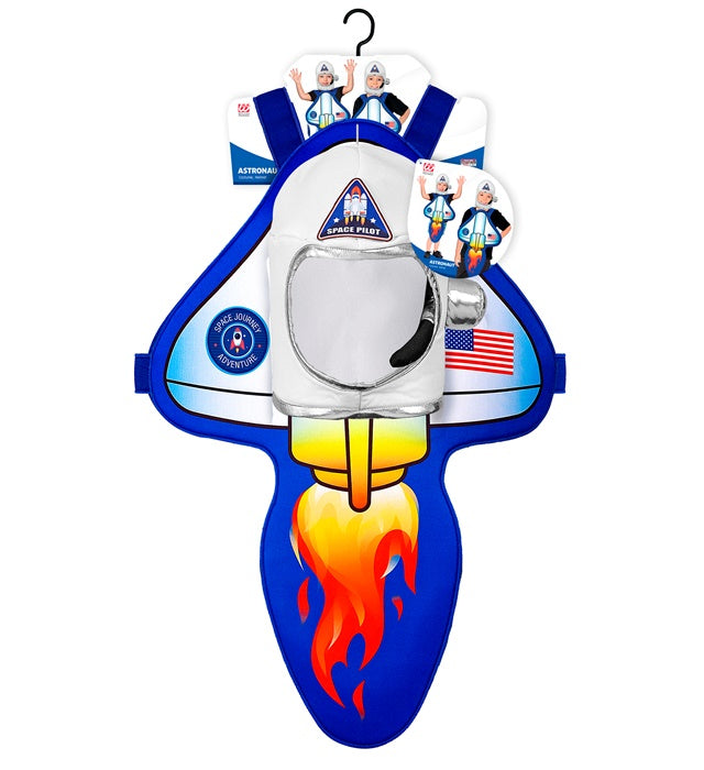 Astronauten-Kostüm mit Helm für Fasnacht und Mottopartys