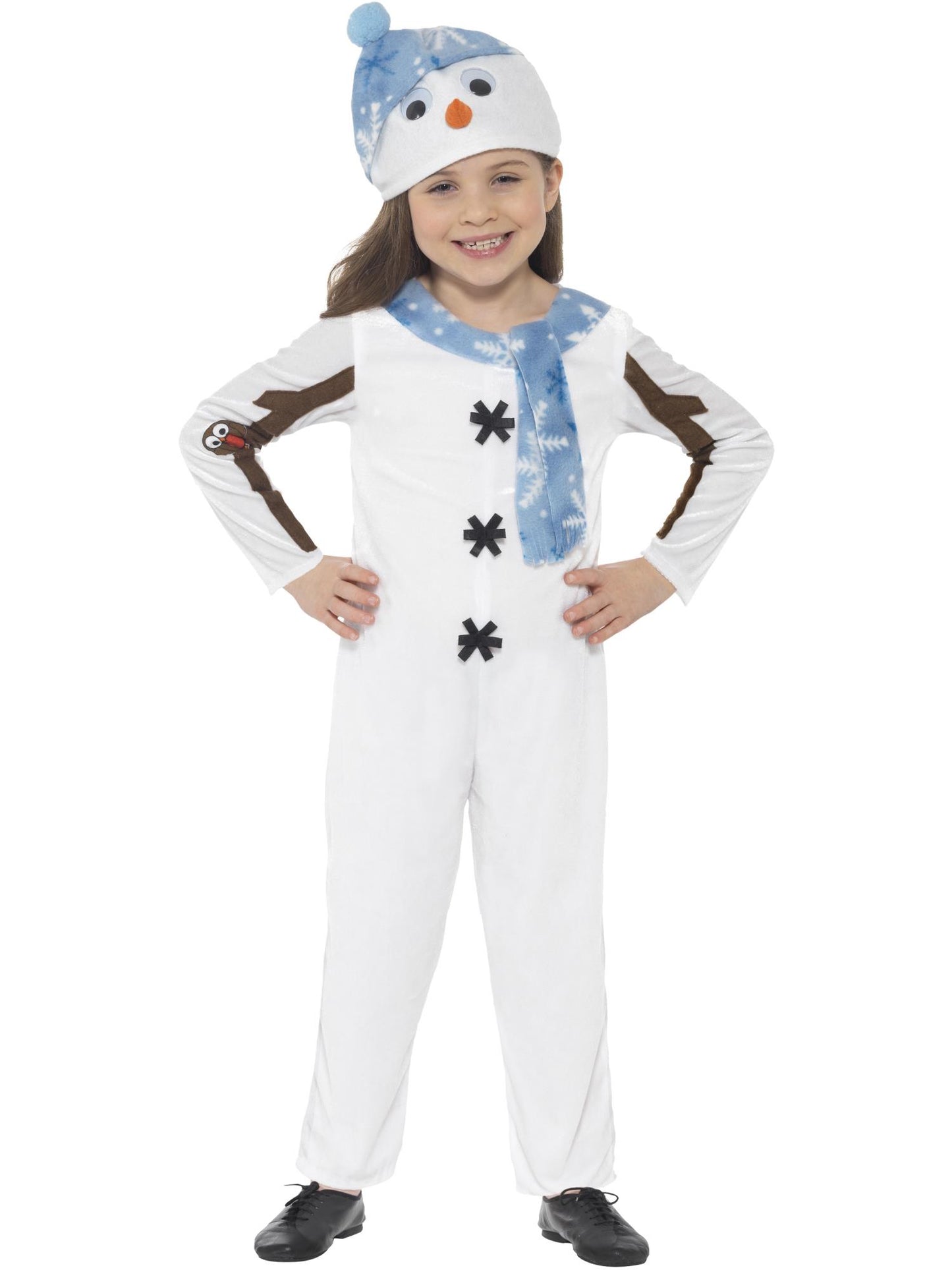 Smiffys XMASCHAR Snowman Toddler Costume, White CS für Unisex