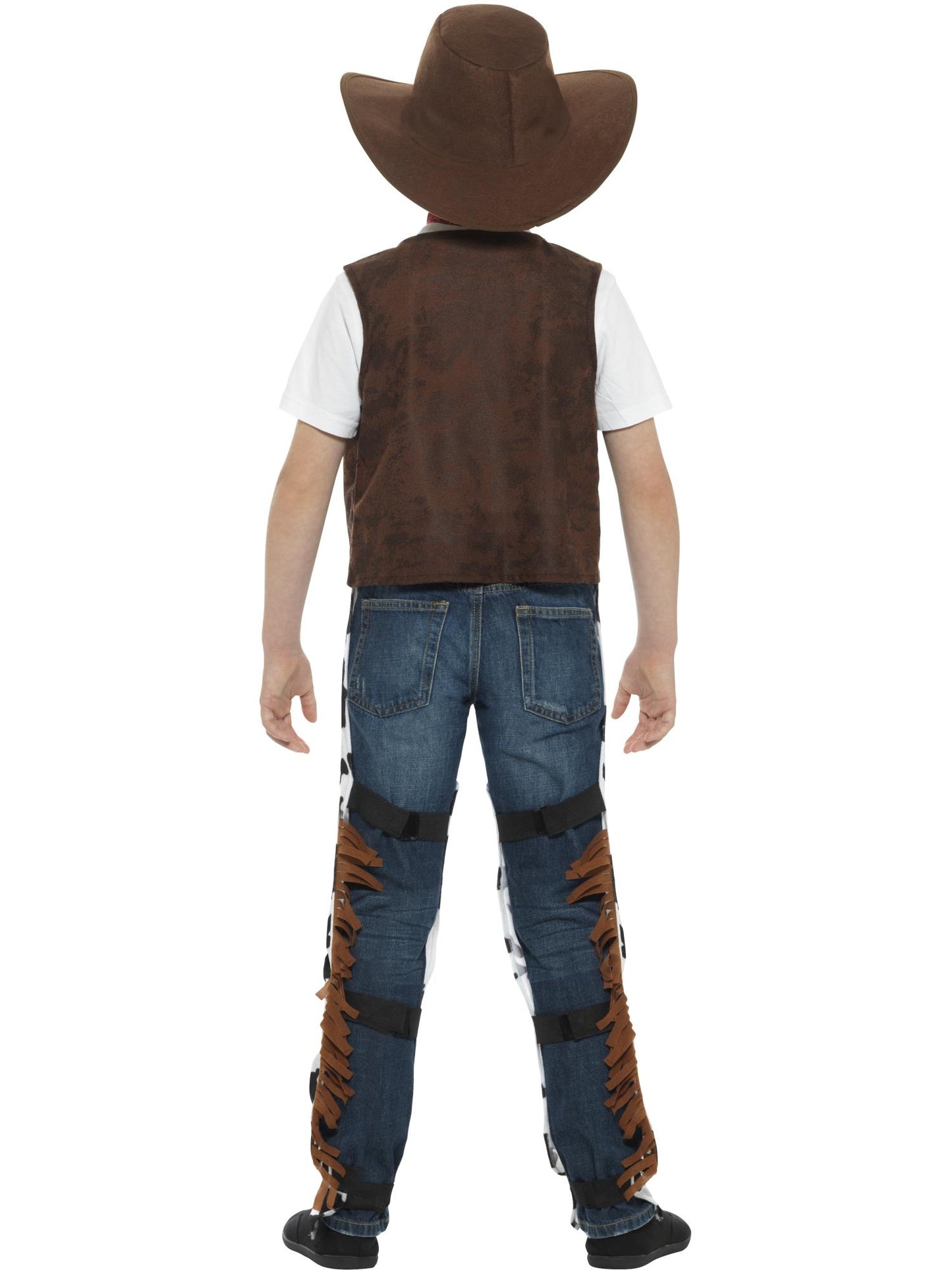 Smiffys COWBOYGIRL Texan Cowboy Costume, Brown CS für Unisex