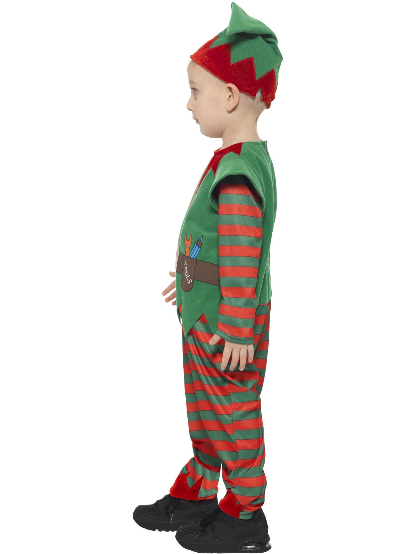 Smiffys Elf Toddler Costume, Red & Green CS für Unisex