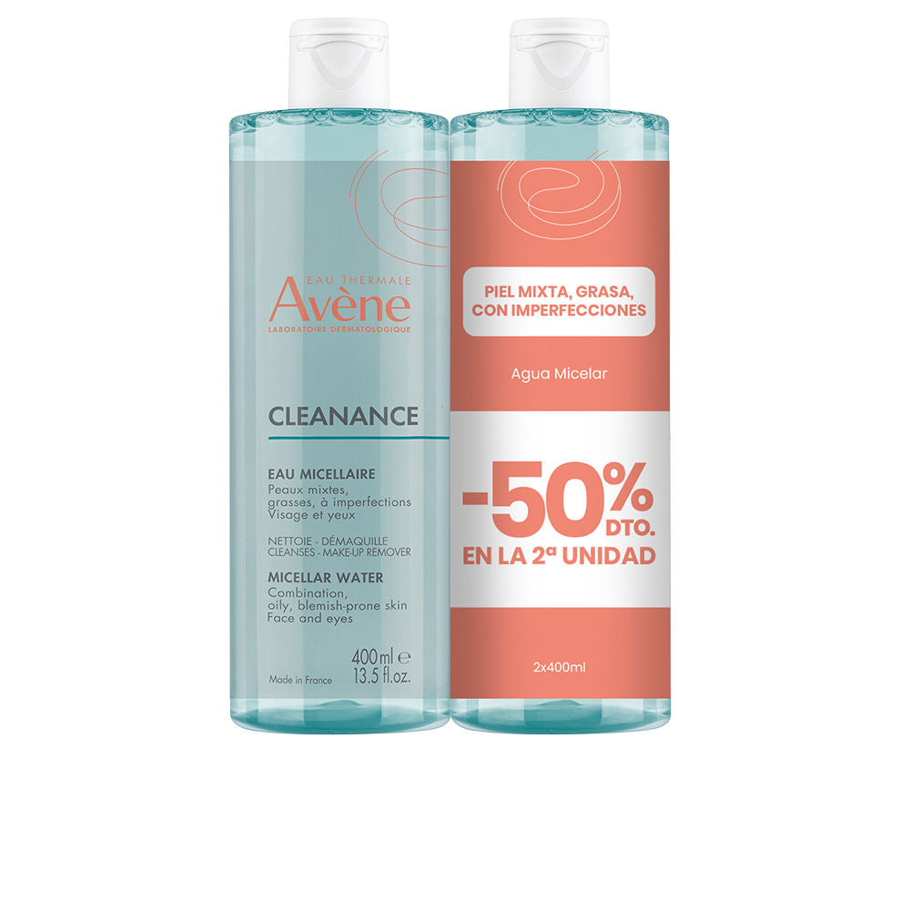 Micellar water makeup remover pack 2 x 400 ml