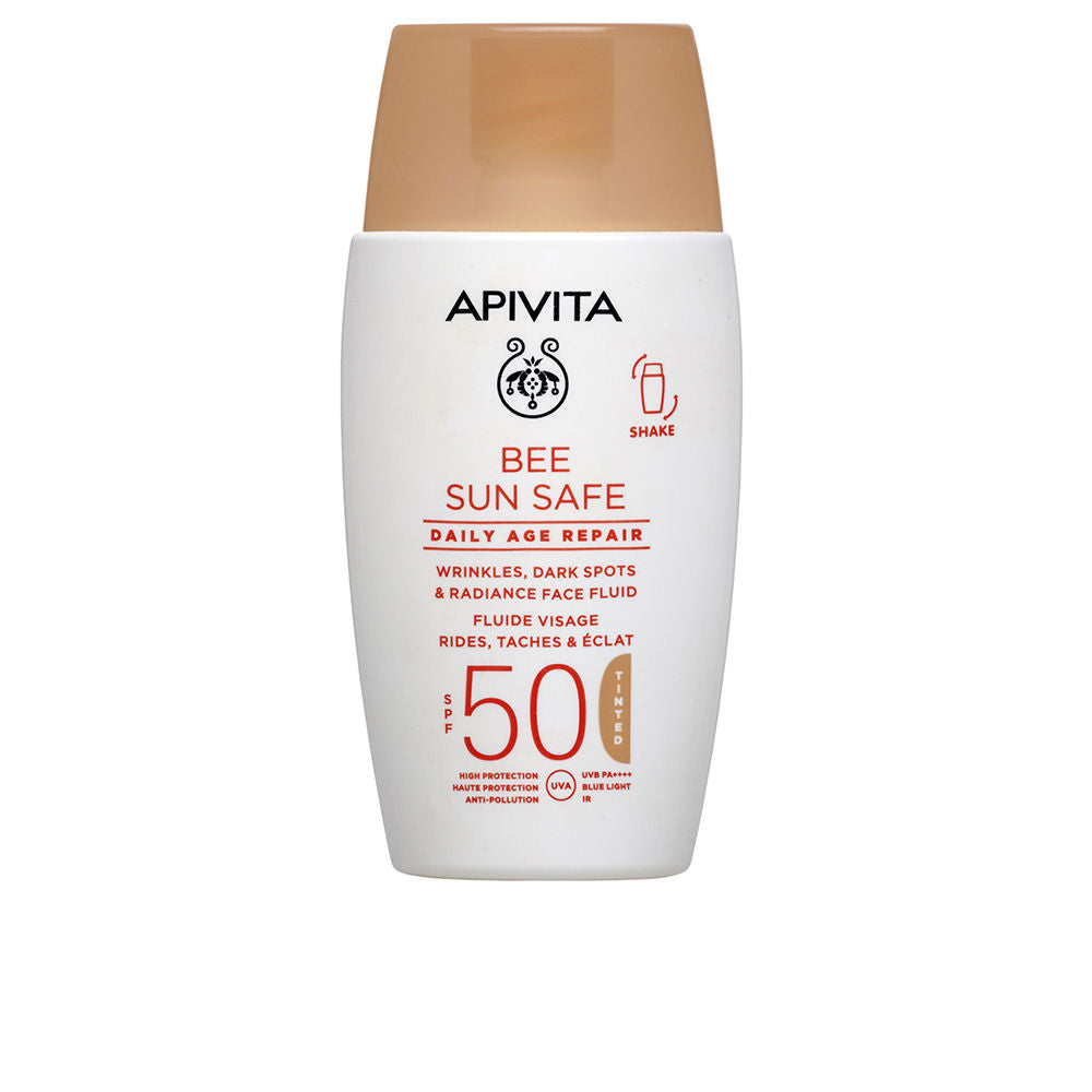 BEE SUN SAFE facial fluid, daily anti-aging repair with color SPF50 50 ml