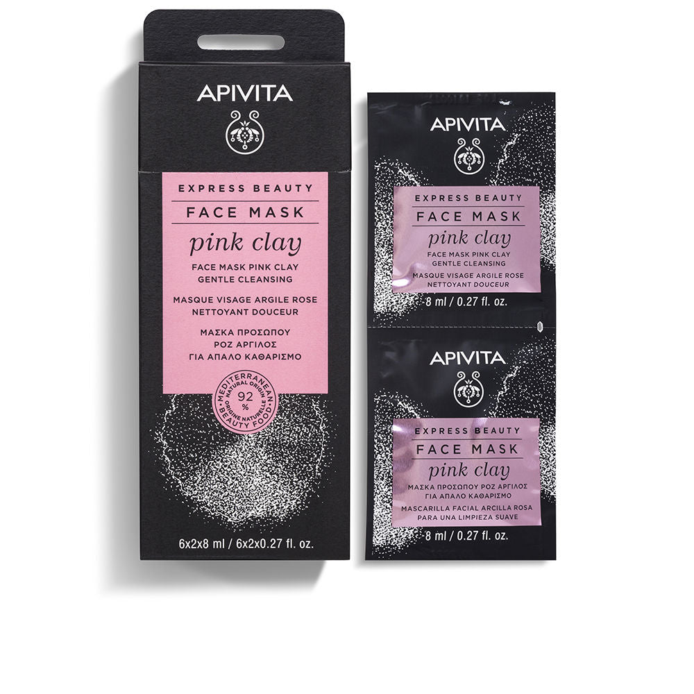 Express Beauty Gentle Cleansing Face Mask with Pink Clay 2 x 8 ml