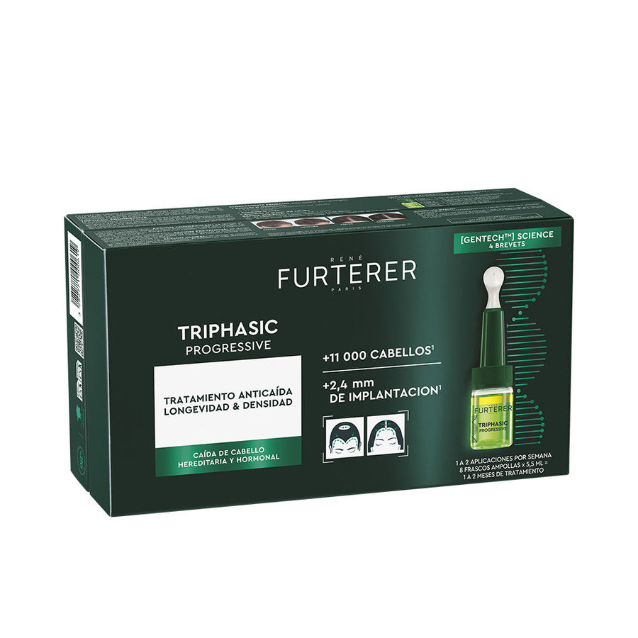 TRIPHASIC PROGRESSIVE GENTECH anti-hair loss progressive hair loss ampoules 8 units