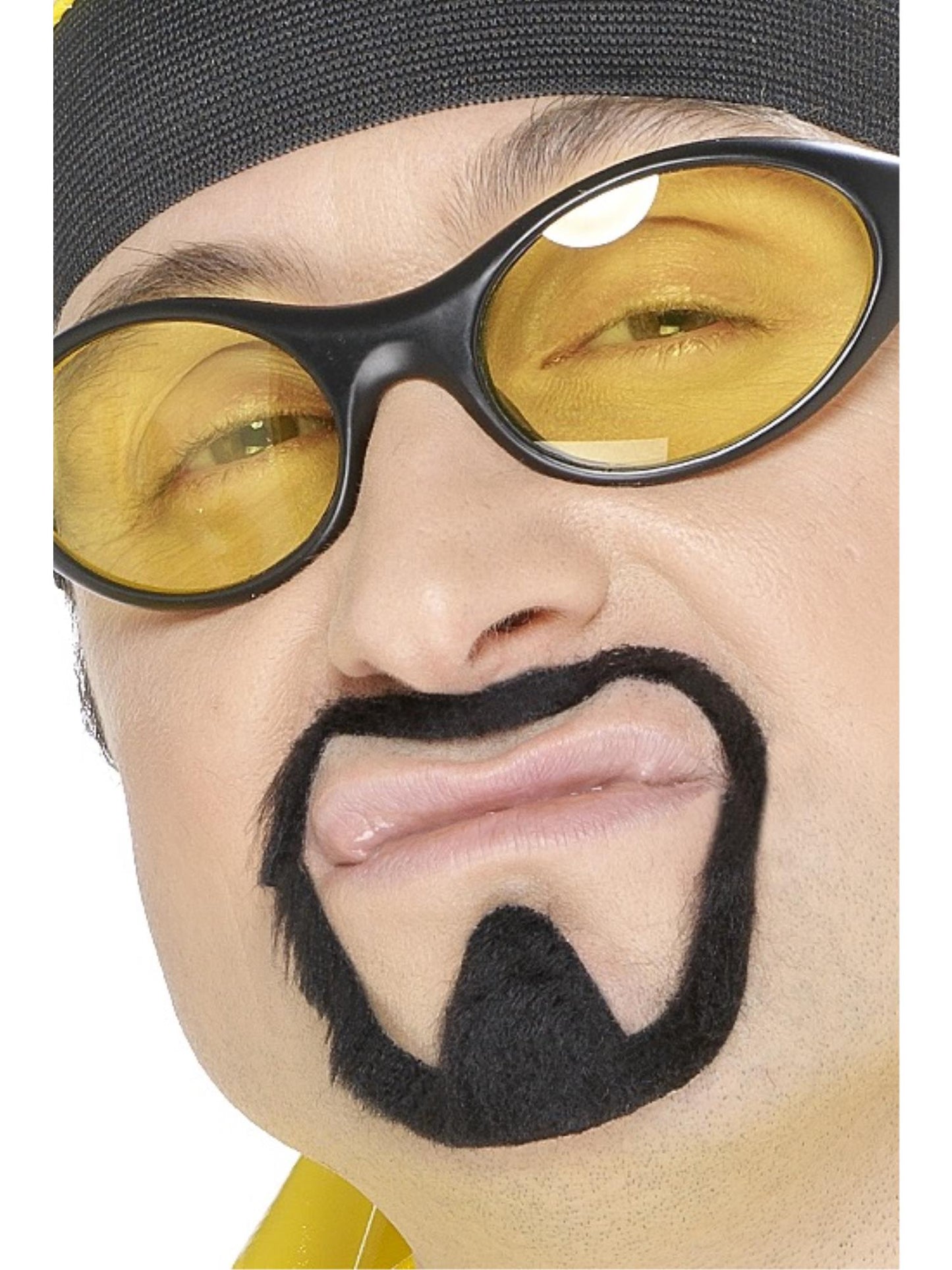 Smiffys HEROS Herb Warrior Tash & Goatee Beard Set, Black CD für Herren