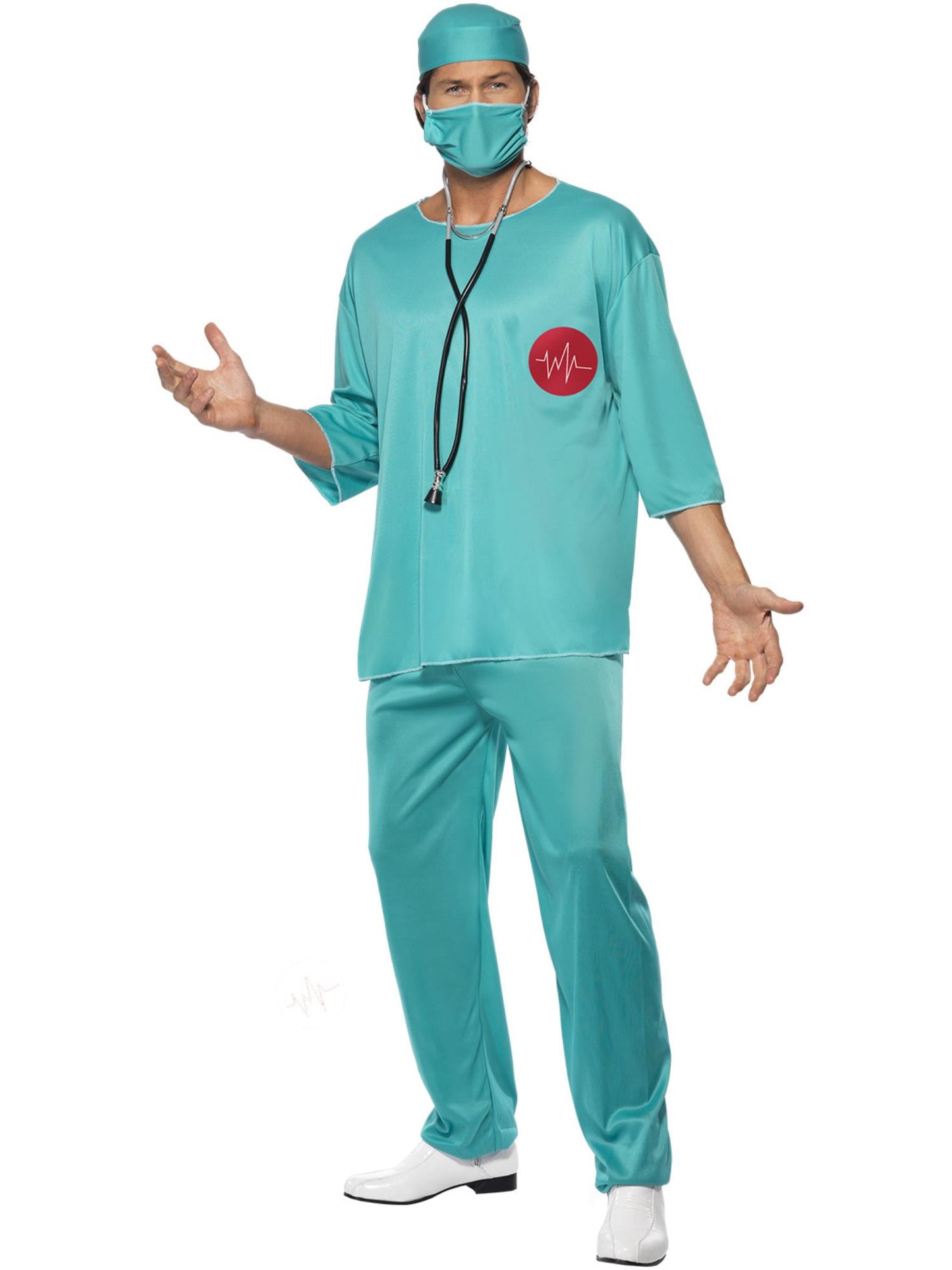 Smiffys DOCTORNURS Surgeon Costume, Green CS für Unisex