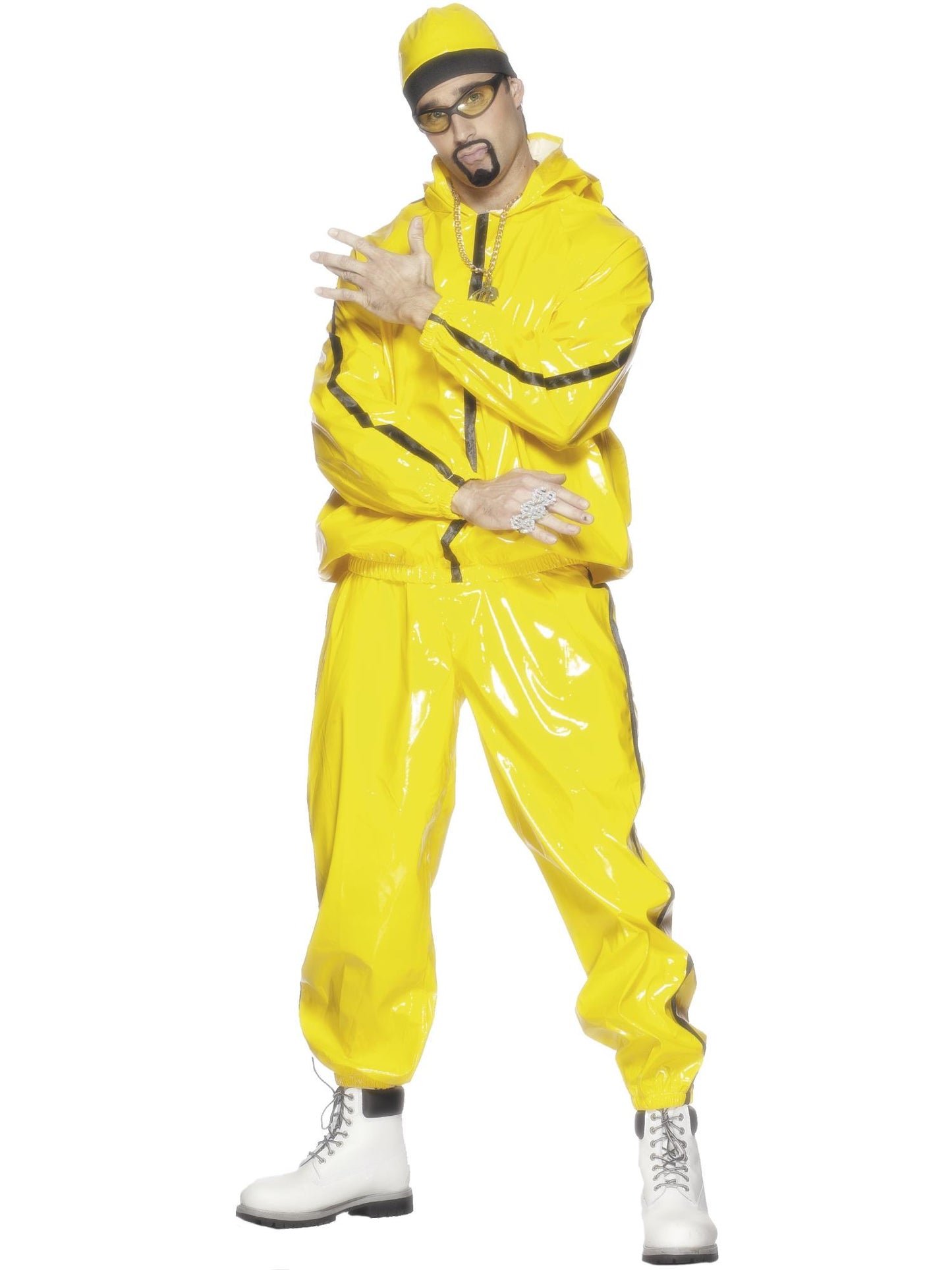 Smiffys COMEDY Rapper Suit, Yellow CS für Herren