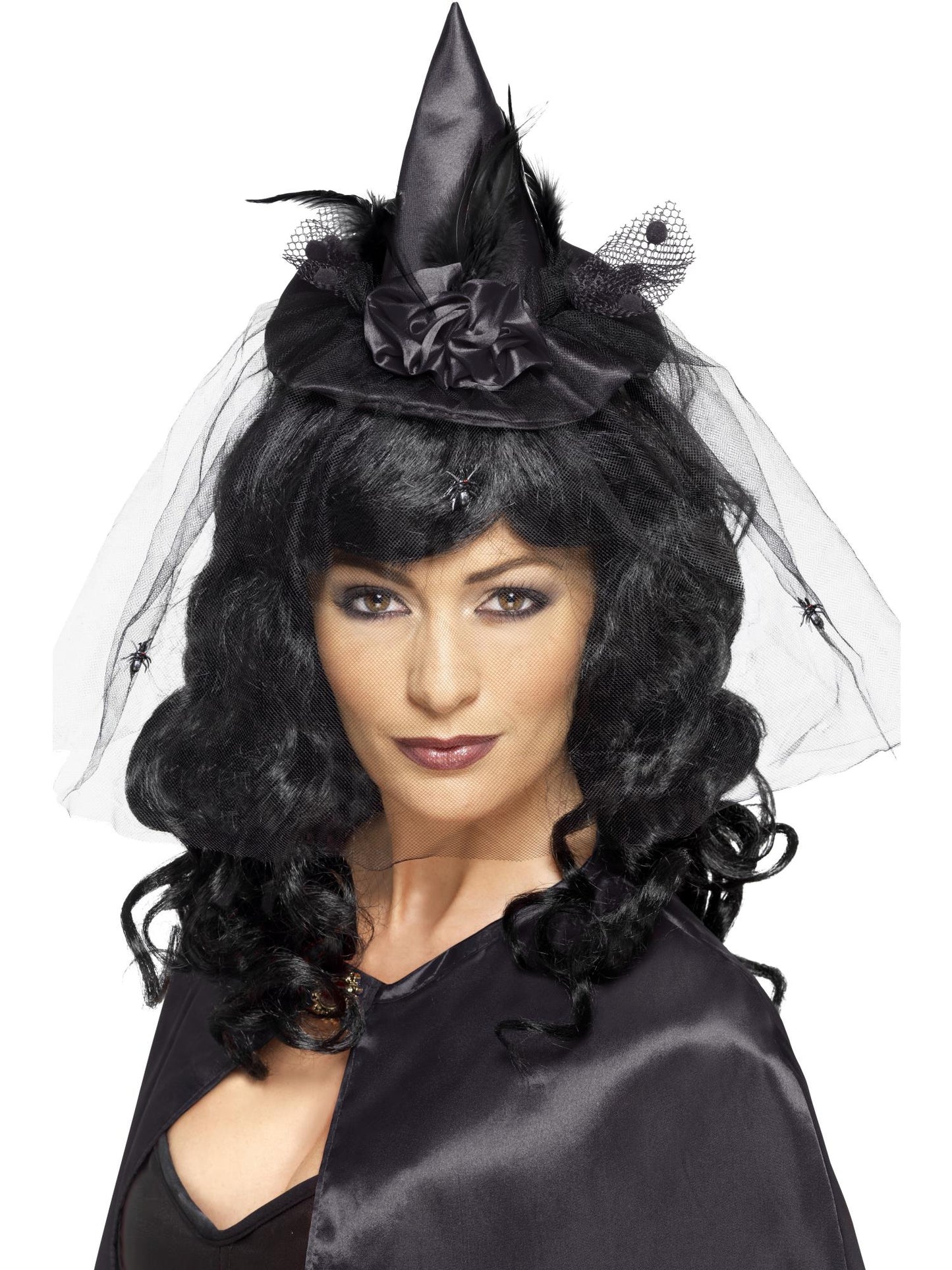 Smiffys Witch Hat Mini, Black für Damen