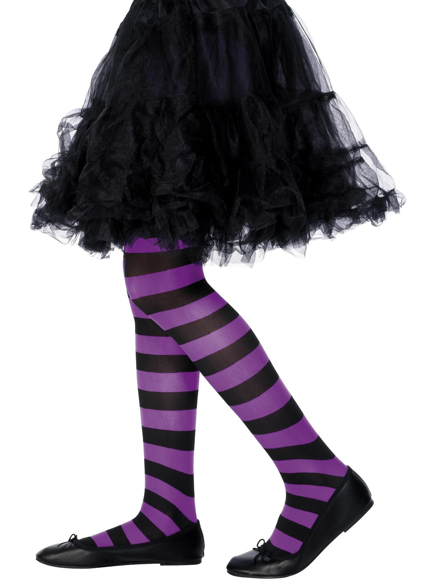 Smiffys ACCESSORIE Tights, Purple & Black für Mädchen